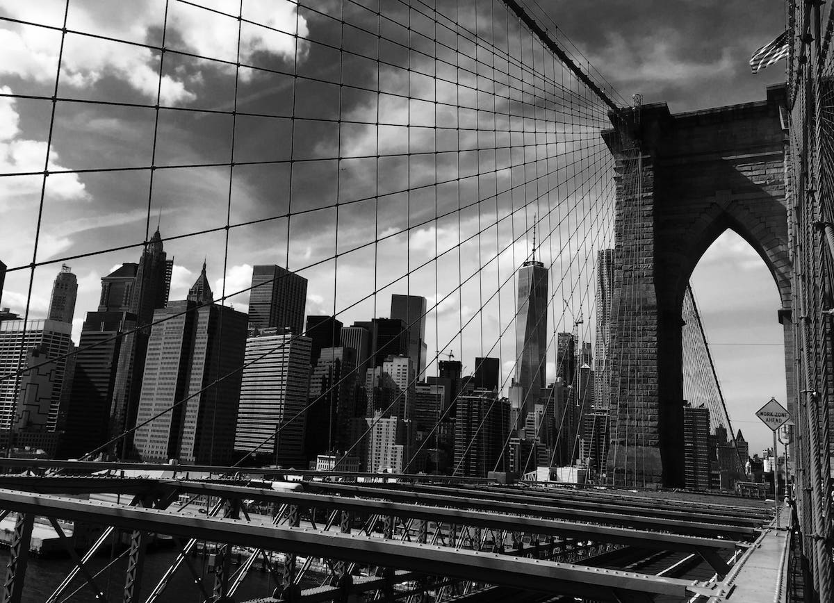 city bridge flag searching for God troubled times