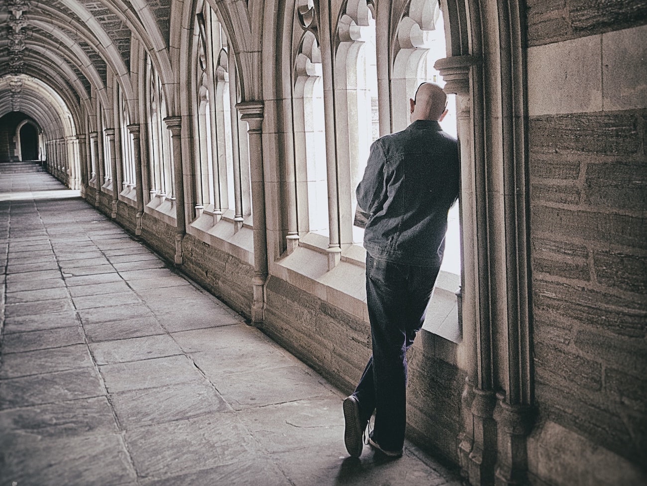 truth about God relates to us man in church image